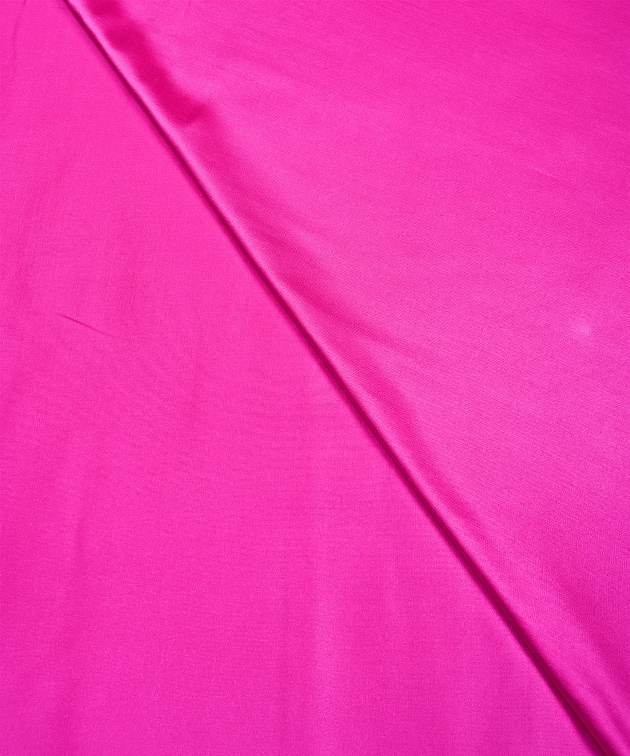 Neon Hot Pink Plain Dyed Modal Satin Fabric