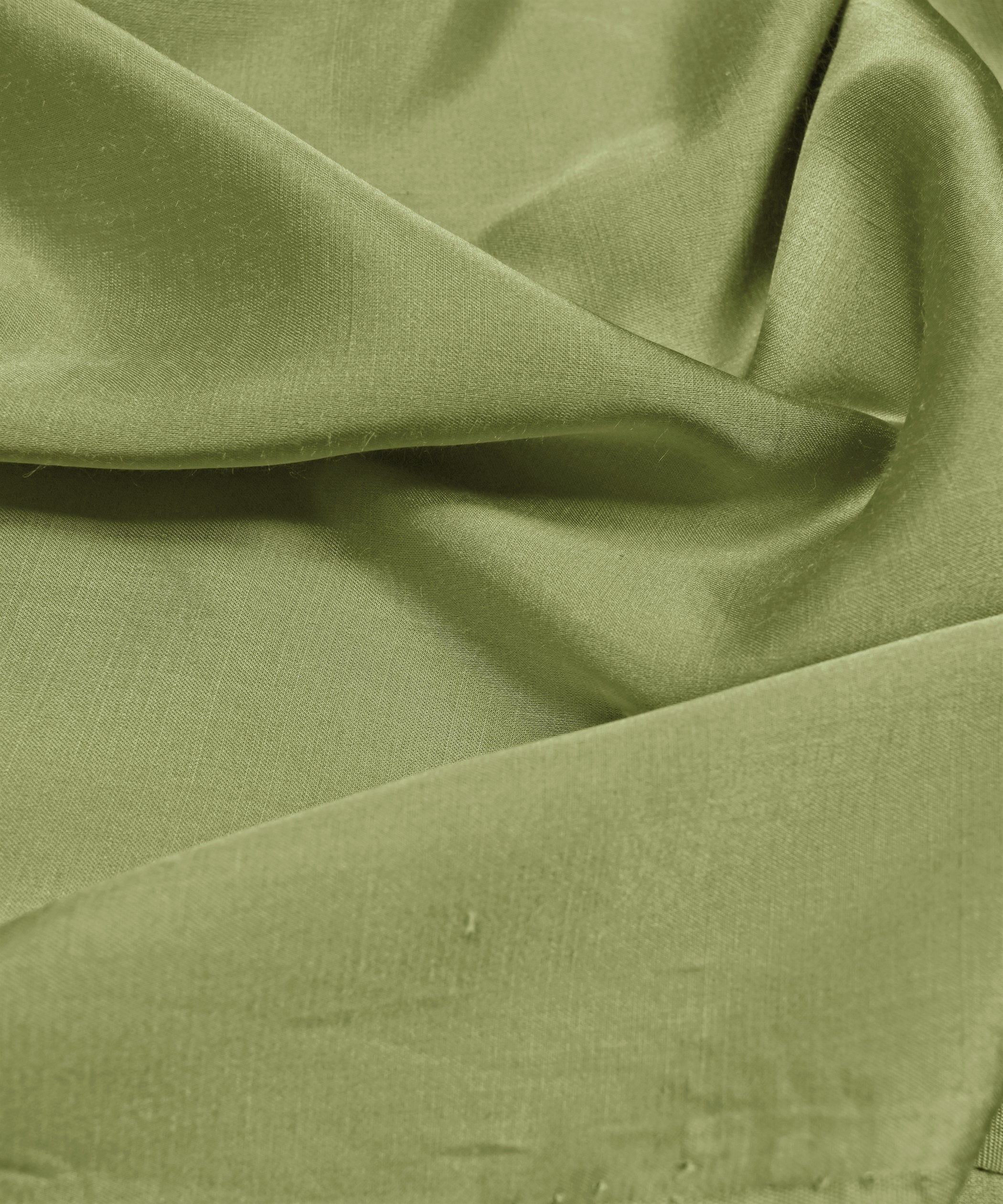 Olive Plain Dyed Modal Satin Fabric