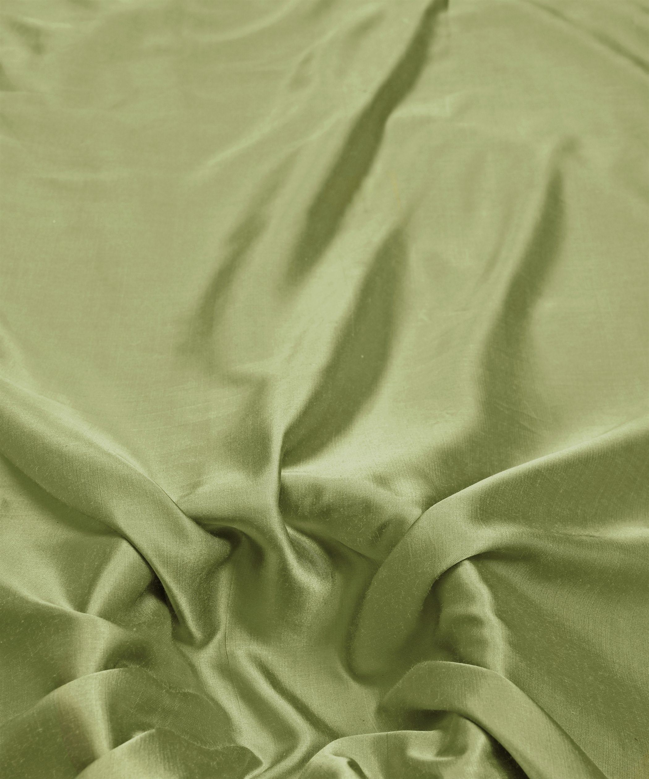 Olive Plain Dyed Modal Satin Fabric