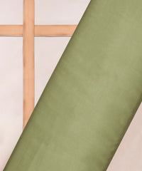 Olive Plain Dyed Modal Satin Fabric