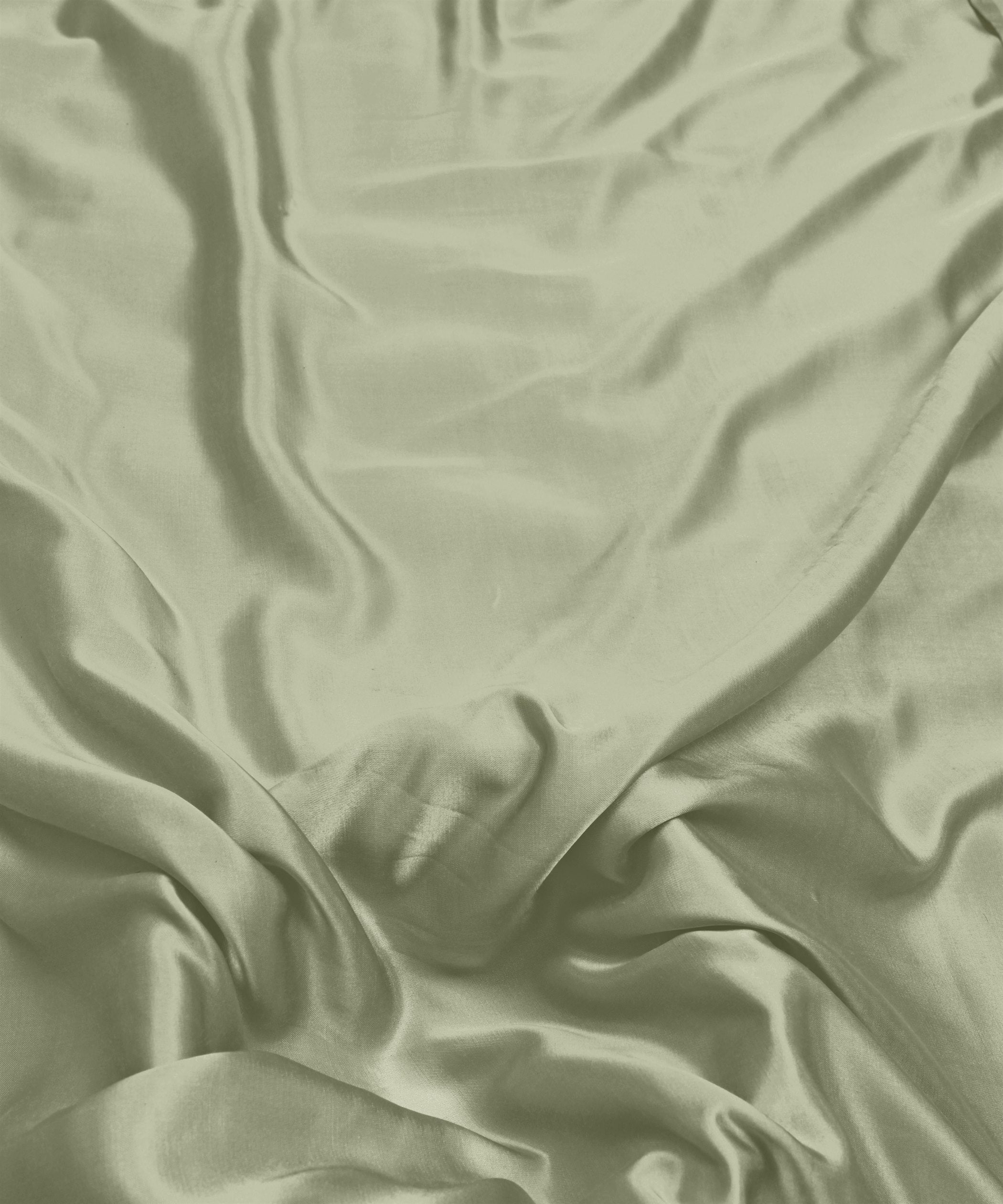 Olive Green Plain Dyed Modal Satin Fabric