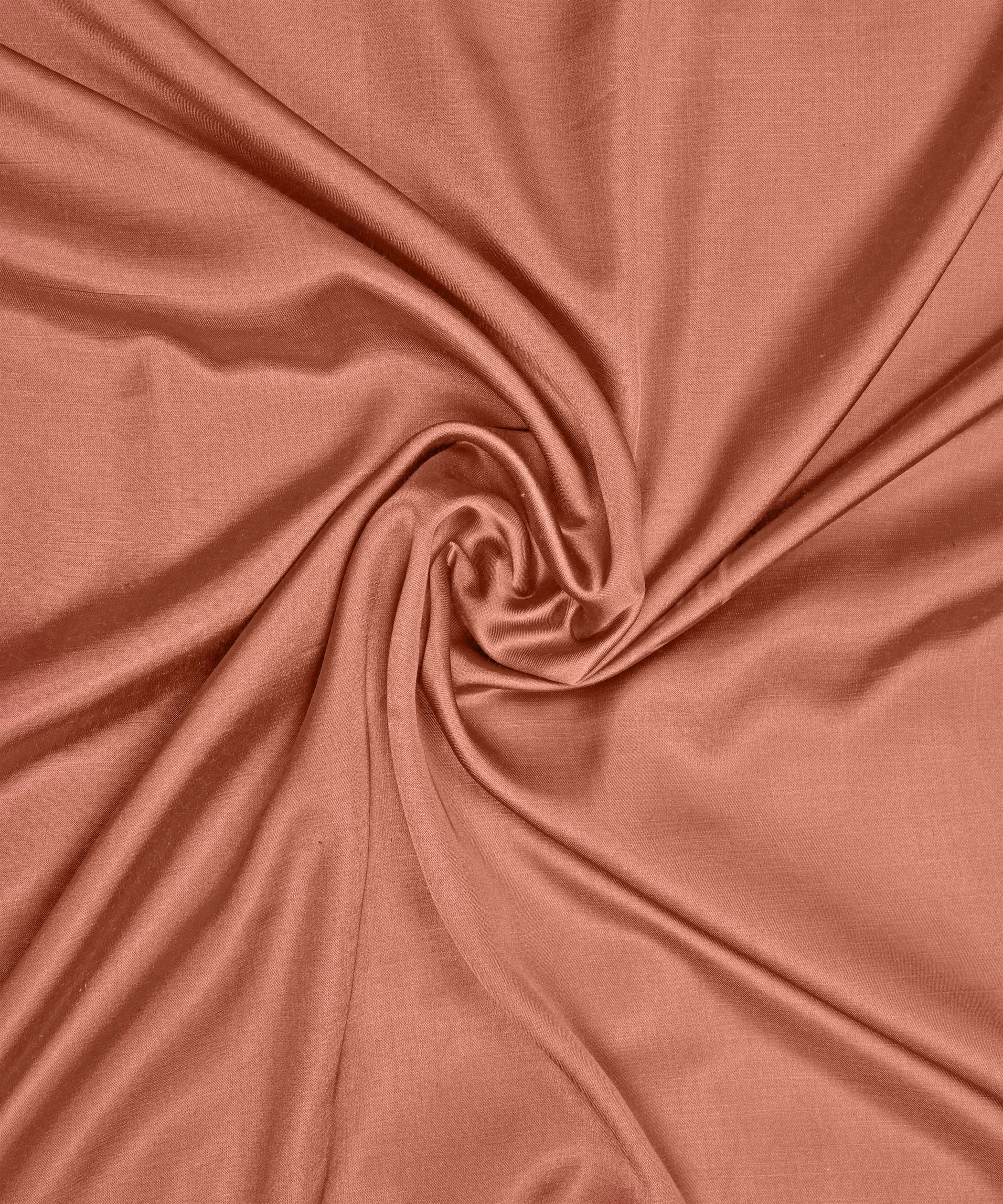 Pale Copper Plain Dyed Modal Satin Fabric