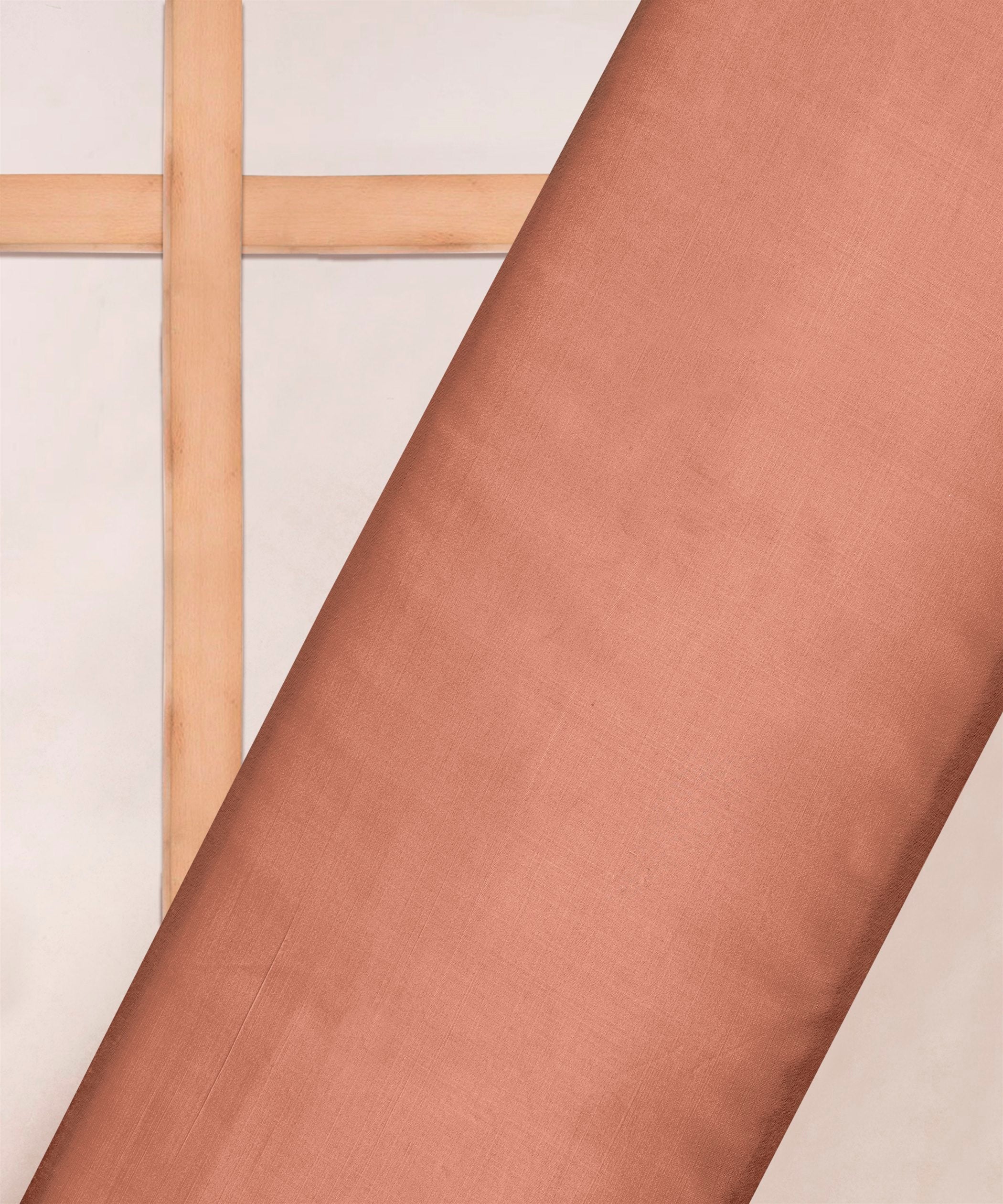 Pale Copper Plain Dyed Modal Satin Fabric