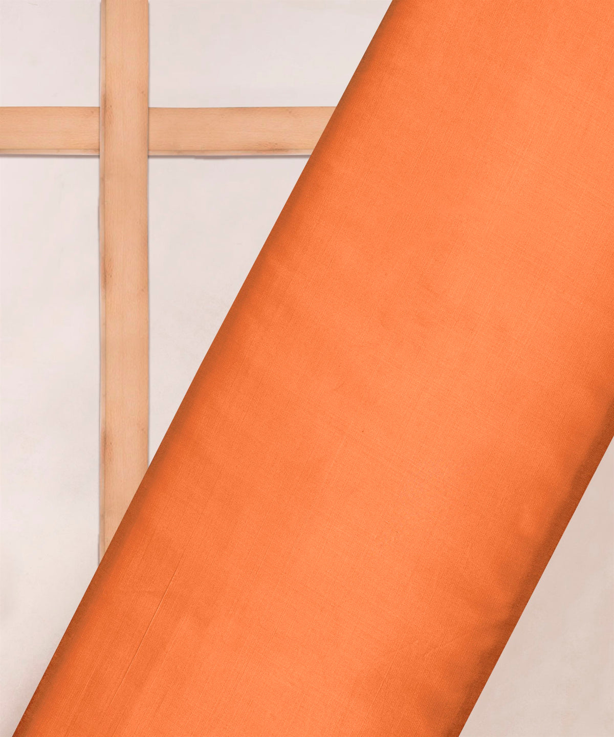 Papaya Plain Dyed Modal Satin Fabric