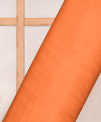 Papaya Plain Dyed Modal Satin Fabric