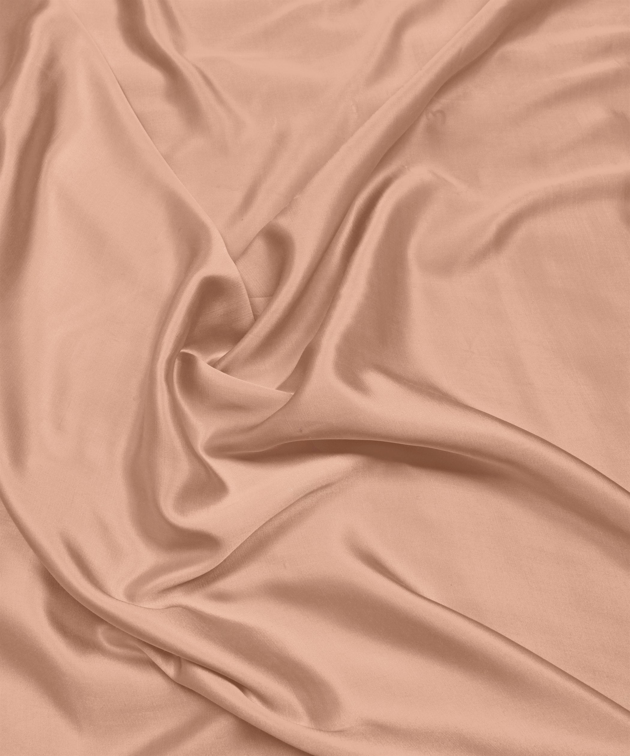 Peach Puff Plain Dyed Modal Satin Fabric