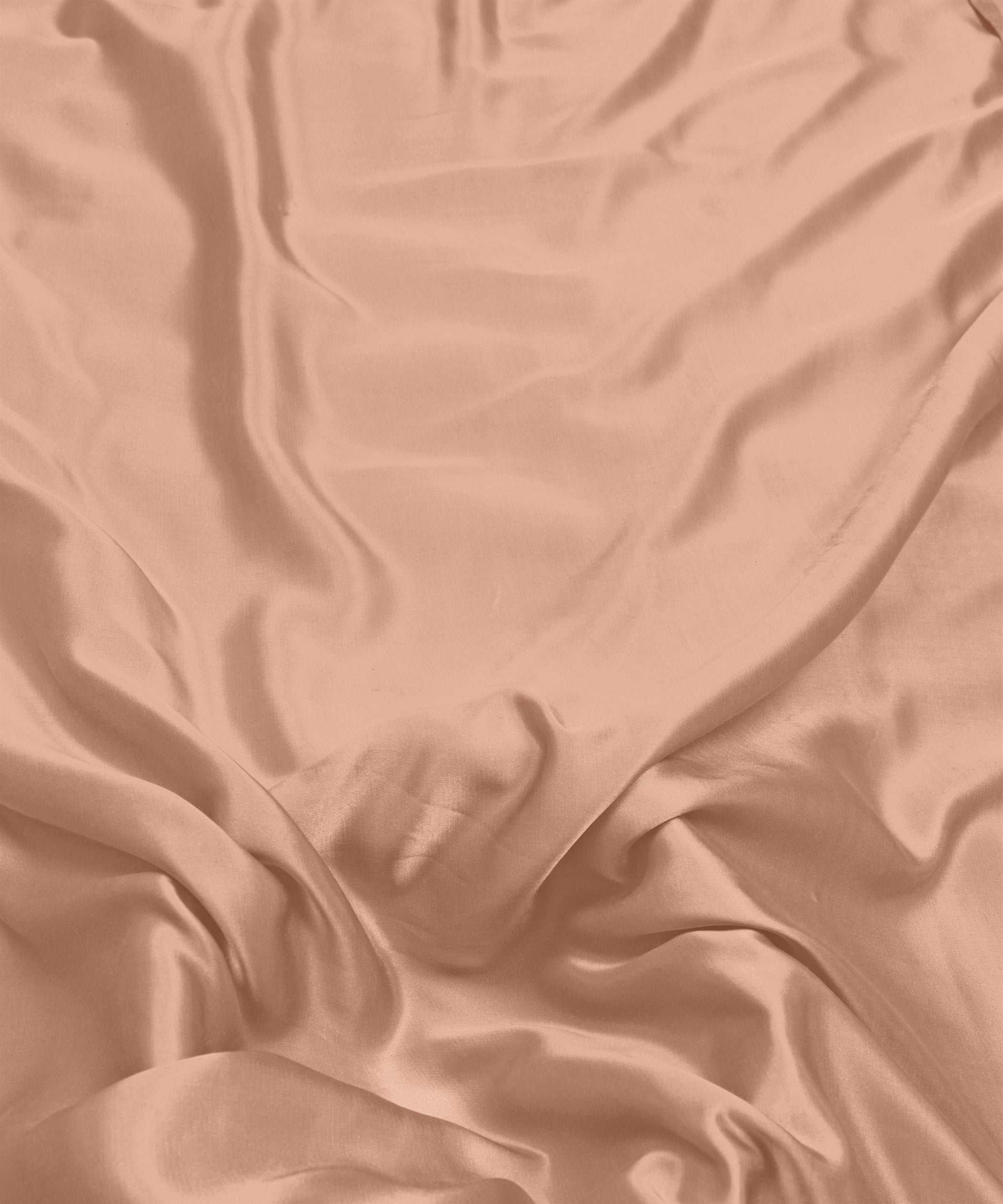 Peach Puff Plain Dyed Modal Satin Fabric
