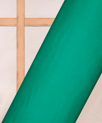 Peacock Green Plain Dyed Modal Satin Fabric