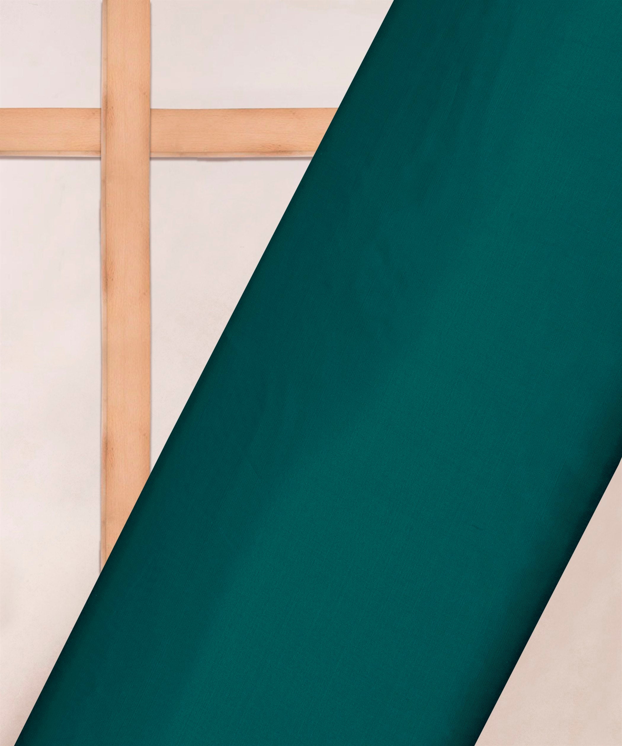 Pine Green Plain Dyed Modal Satin Fabric