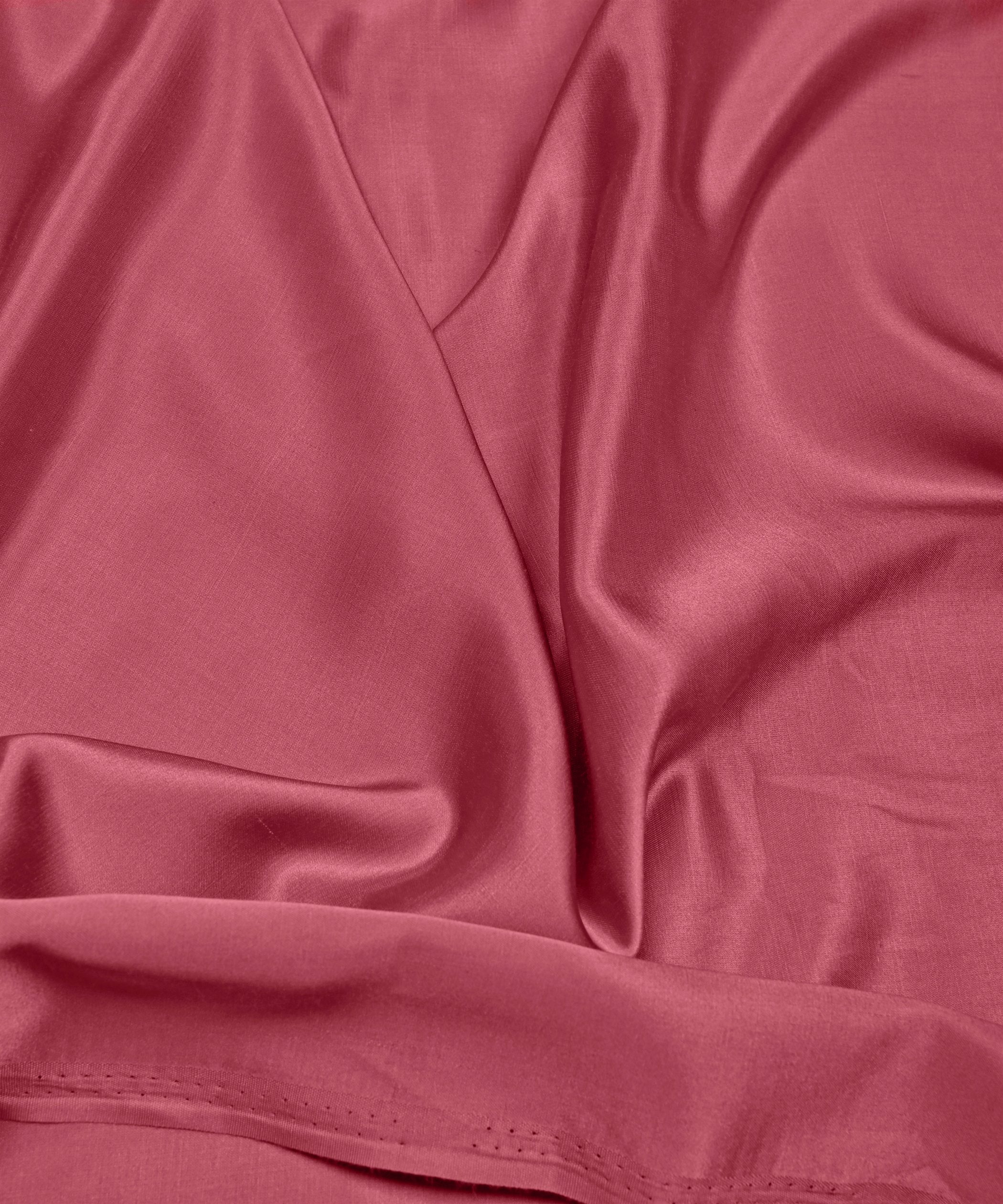 Pink Brown Plain Dyed Modal Satin Fabric