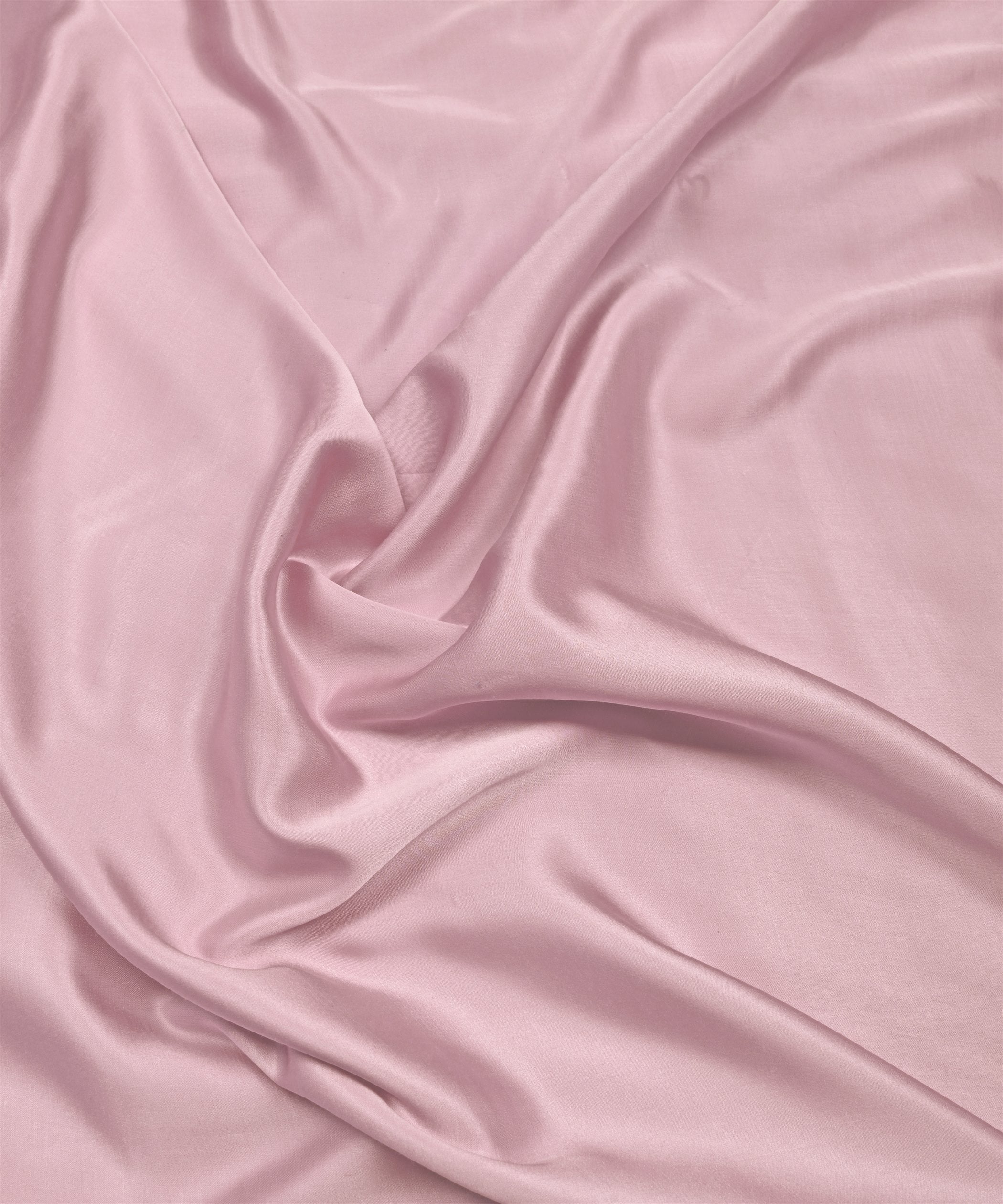 Powder Pink Plain Dyed Modal Satin Fabric