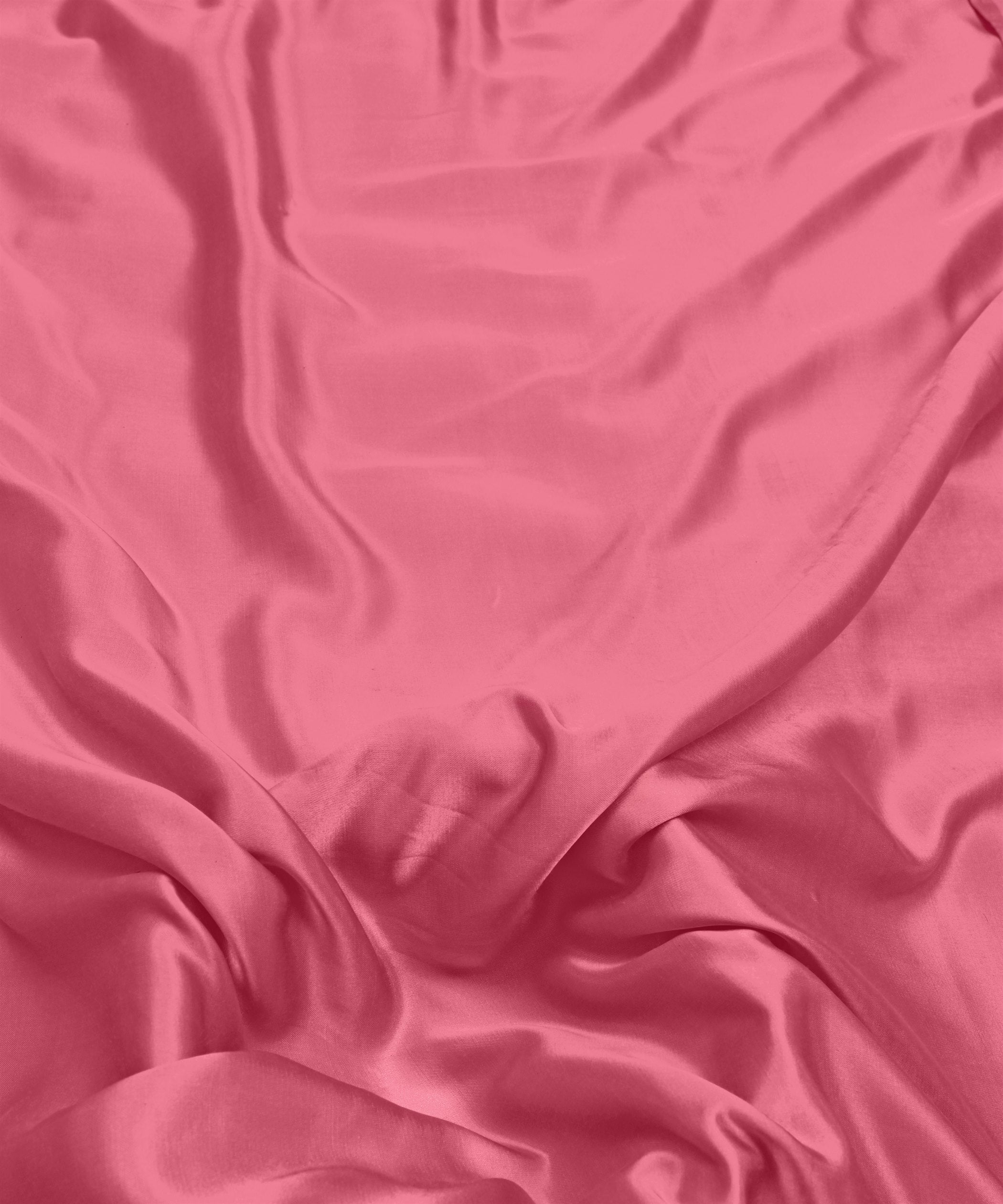 Punch Pink Plain Dyed Modal Satin Fabric