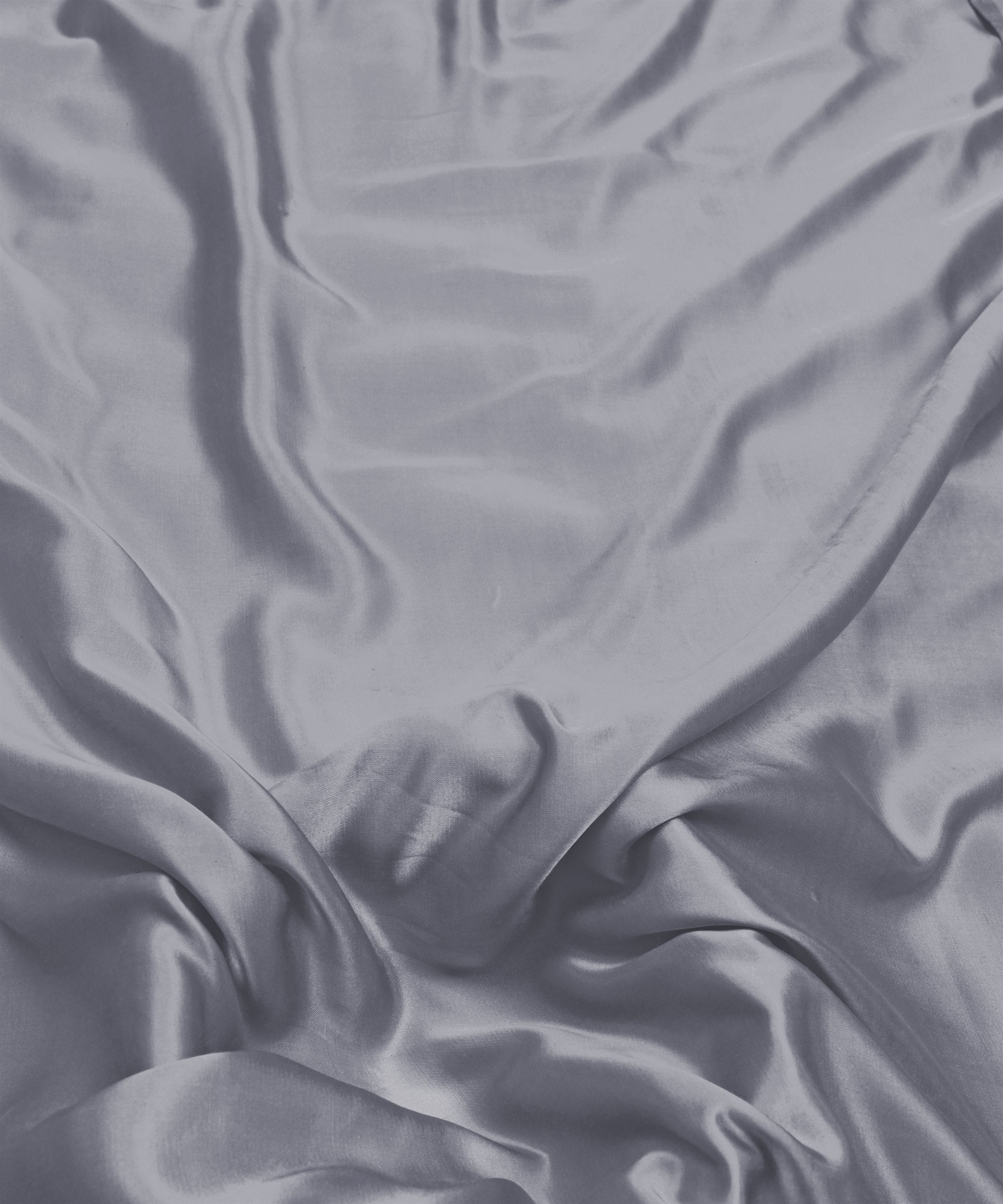 Roman Silver Plain Dyed Modal Satin Fabric