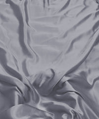 Roman Silver Plain Dyed Modal Satin Fabric