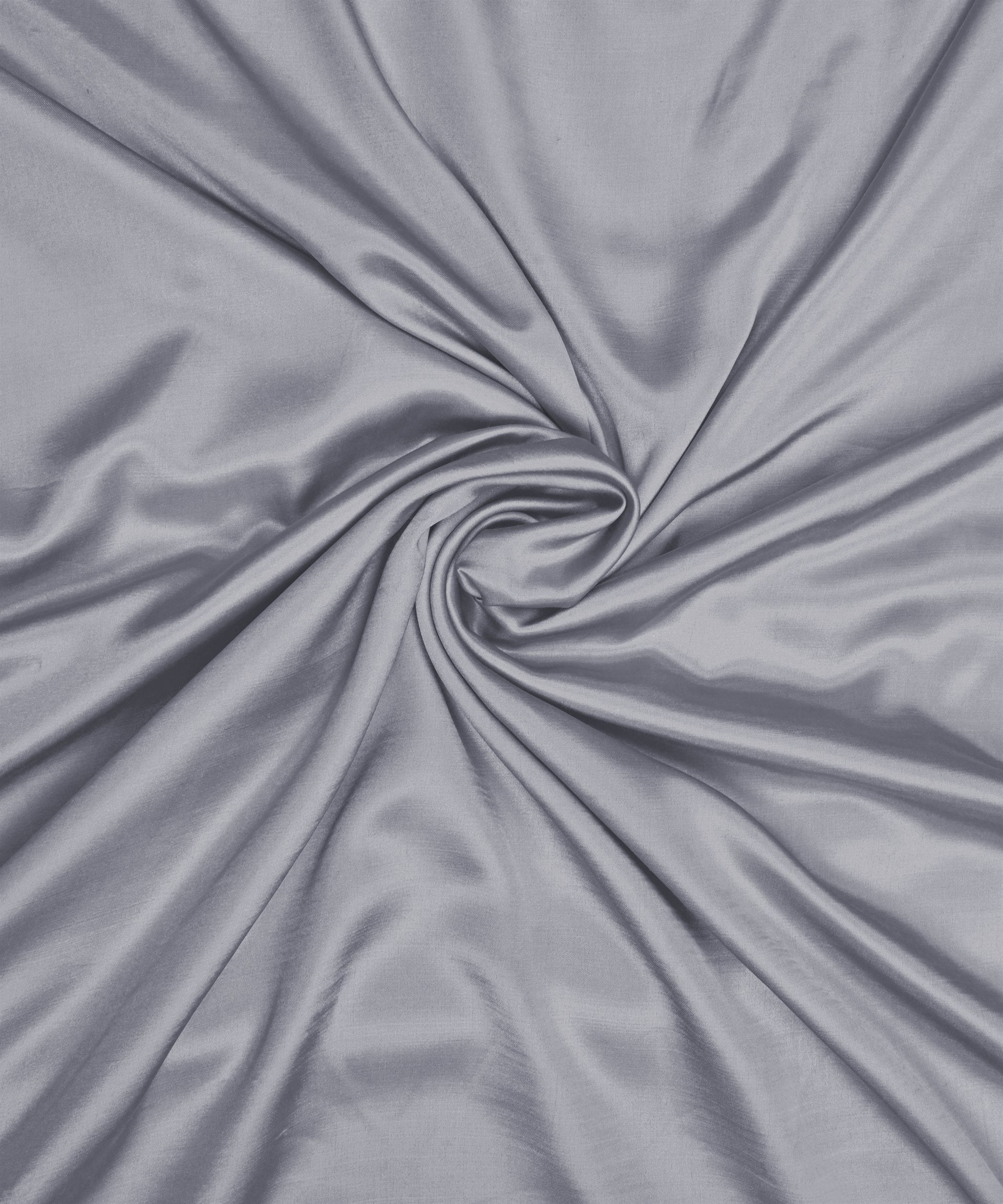 Roman Silver Plain Dyed Modal Satin Fabric