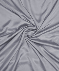 Roman Silver Plain Dyed Modal Satin Fabric