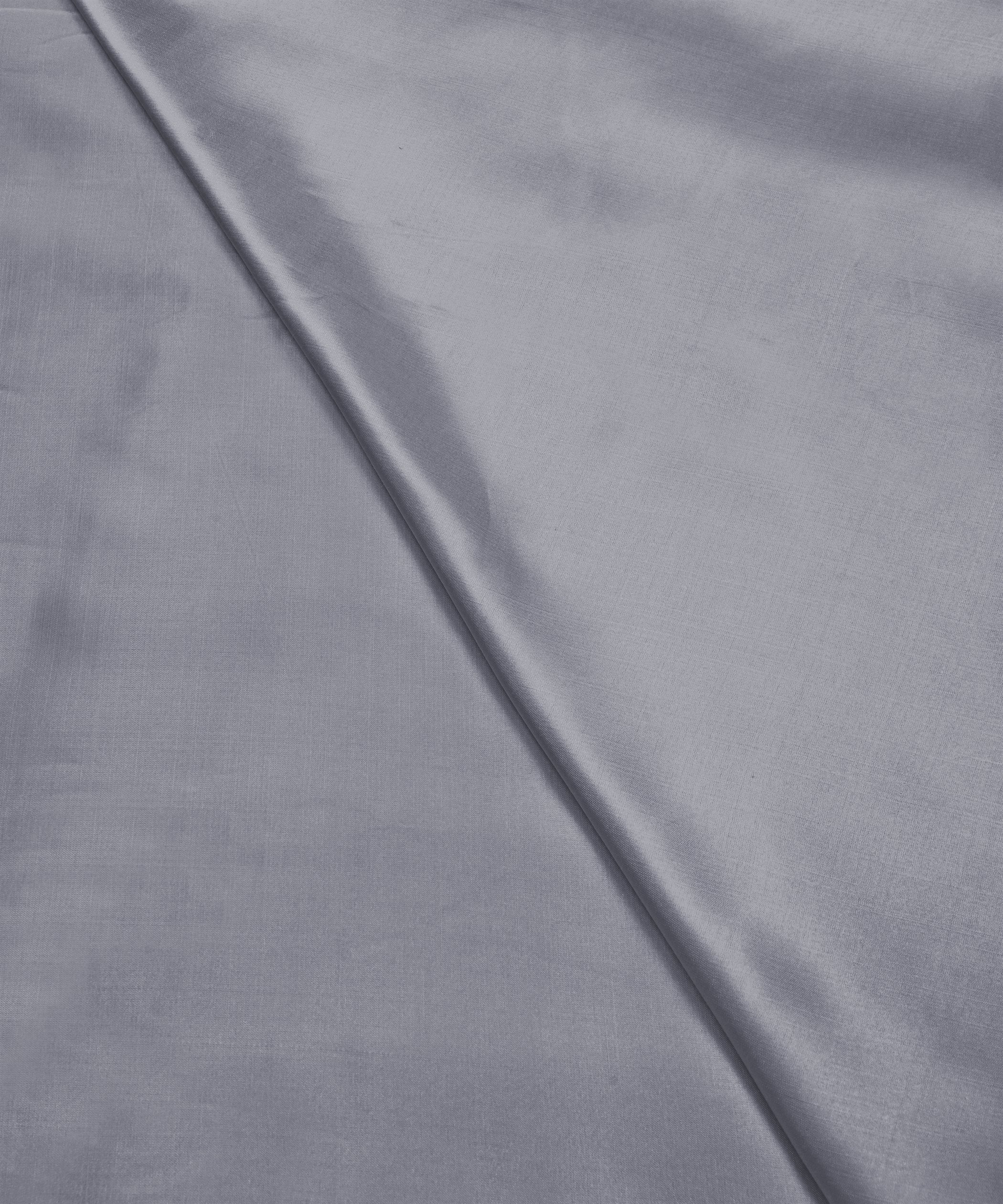 Roman Silver Plain Dyed Modal Satin Fabric