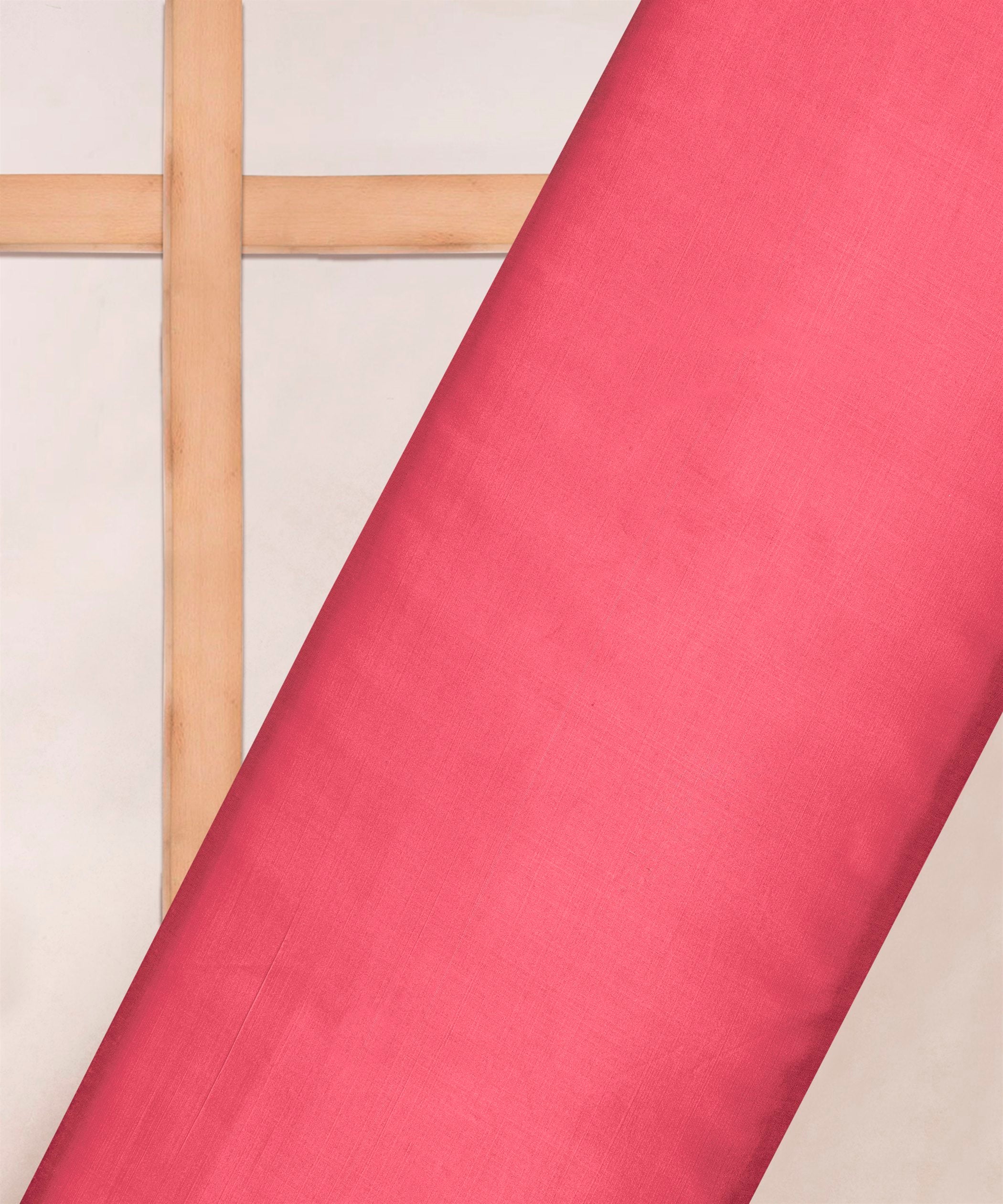 Rouge Pink Plain Dyed Modal Satin Fabric