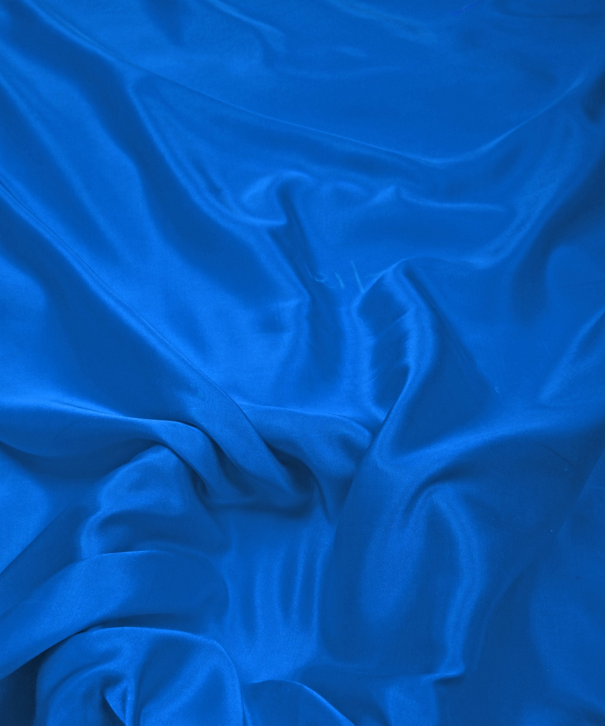 Royal Blue Plain Dyed Modal Satin Fabric