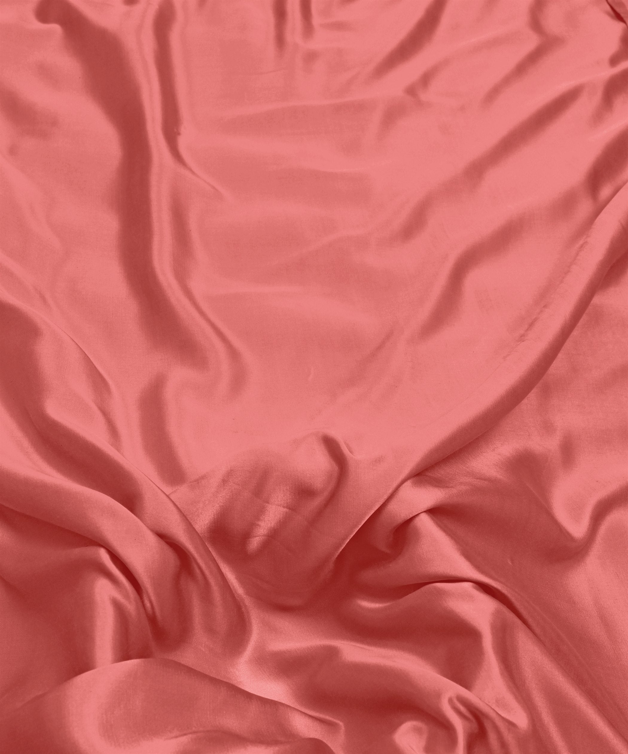 Salmon Plain Dyed Modal Satin Fabric