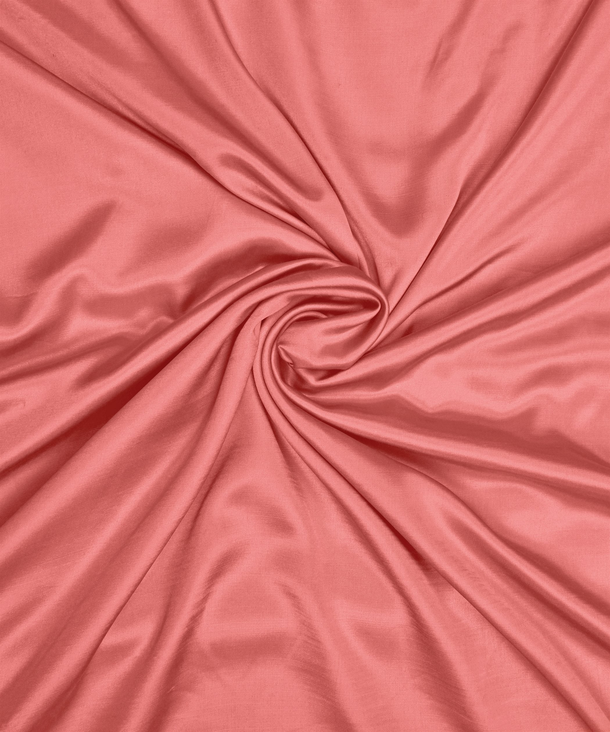 Salmon Plain Dyed Modal Satin Fabric