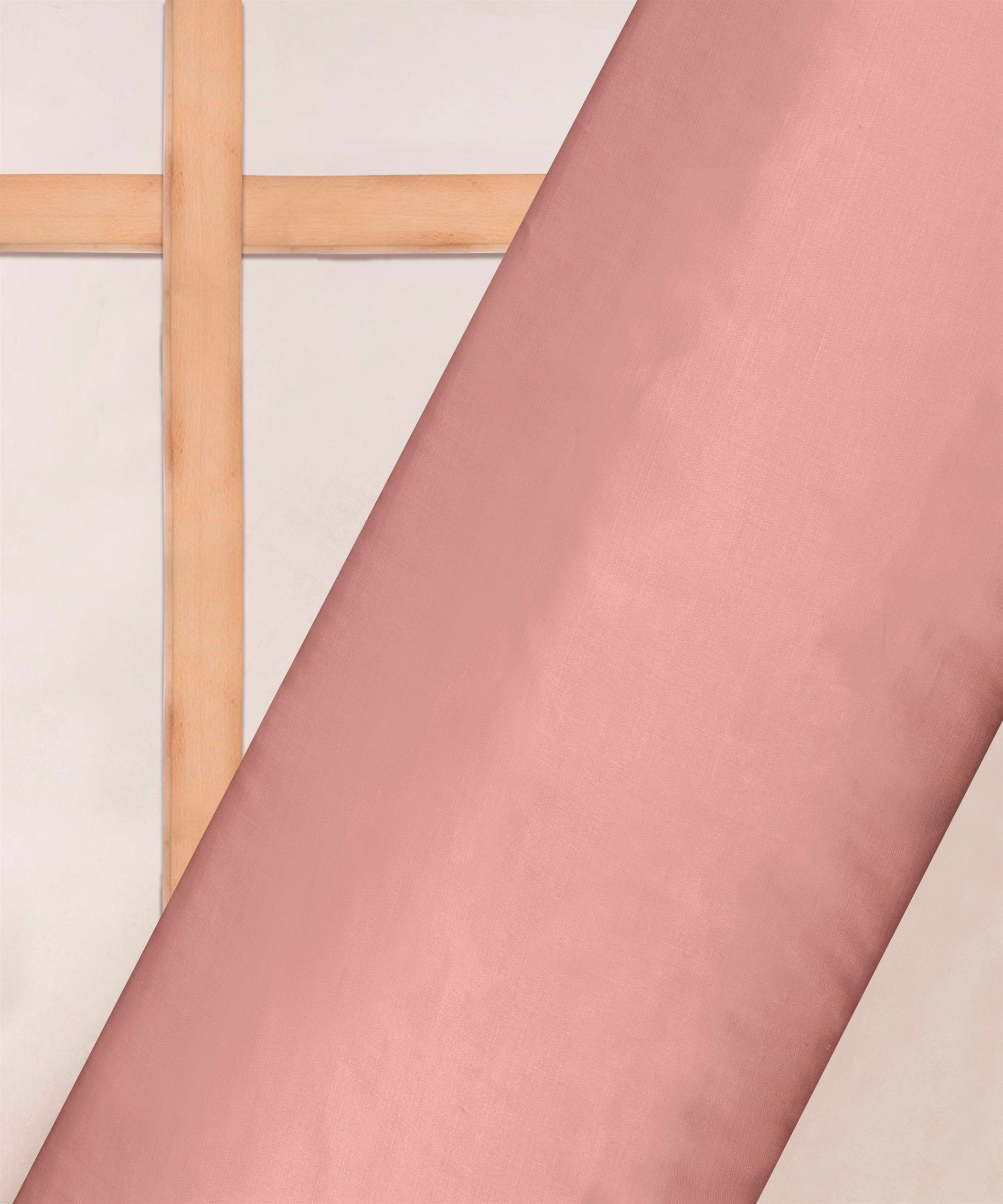 Sand Pink Plain Dyed Modal Satin Fabric