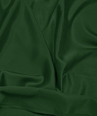 Seaweed Green Plain Dyed Modal Satin Fabric