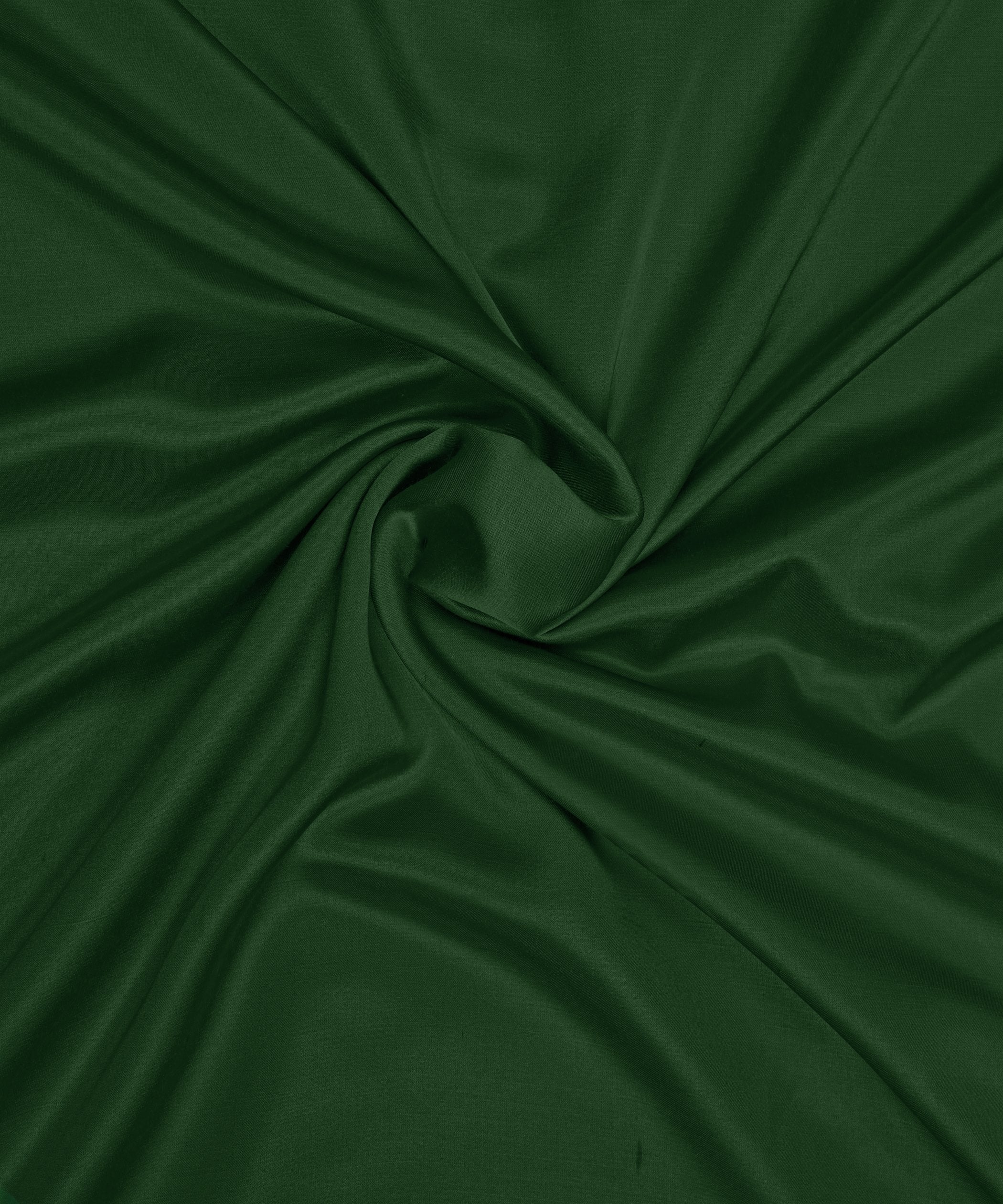 Seaweed Green Plain Dyed Modal Satin Fabric