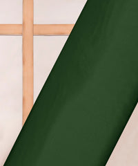 Seaweed Green Plain Dyed Modal Satin Fabric