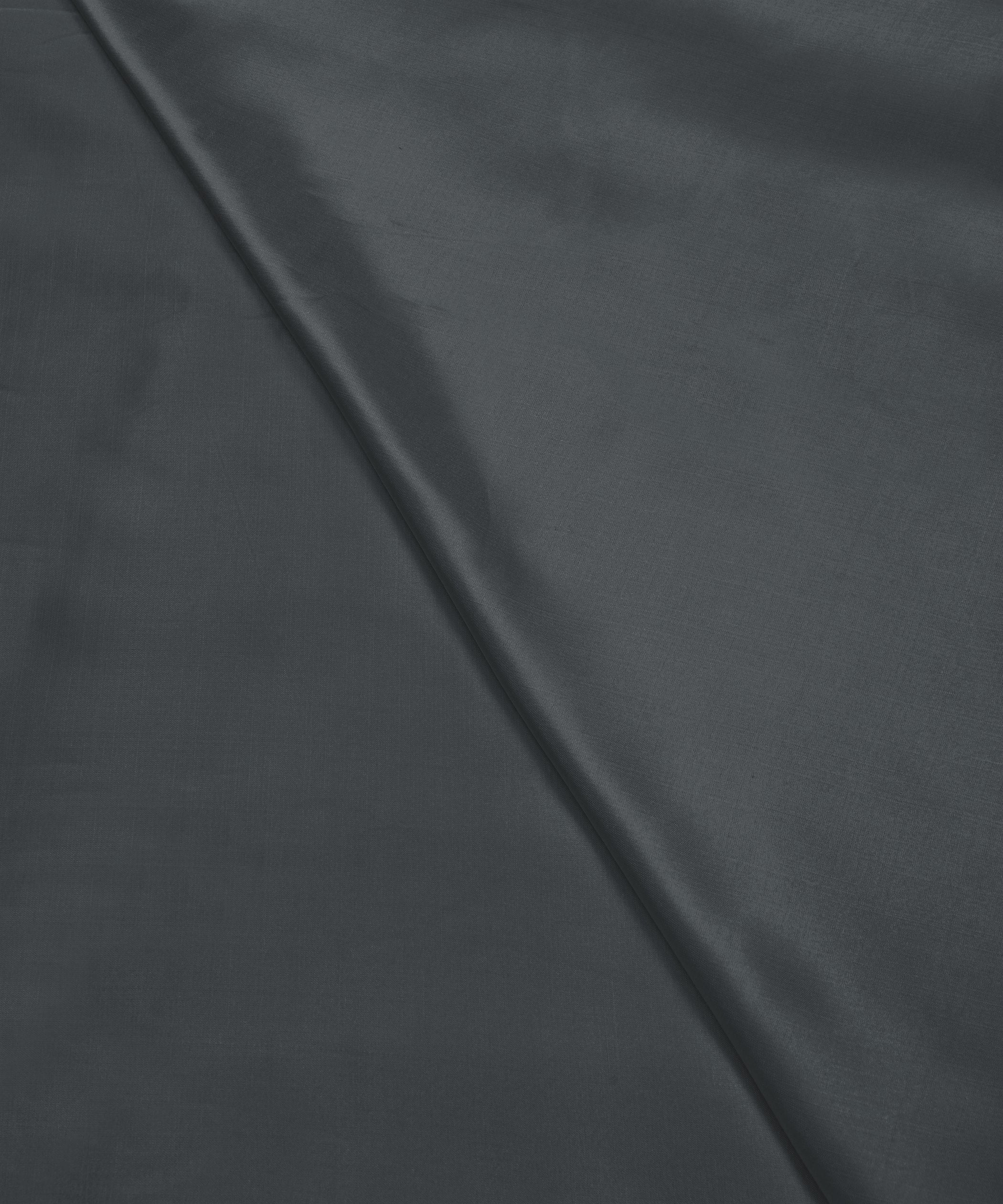 Shadow Grey Plain Dyed Modal Satin Fabric
