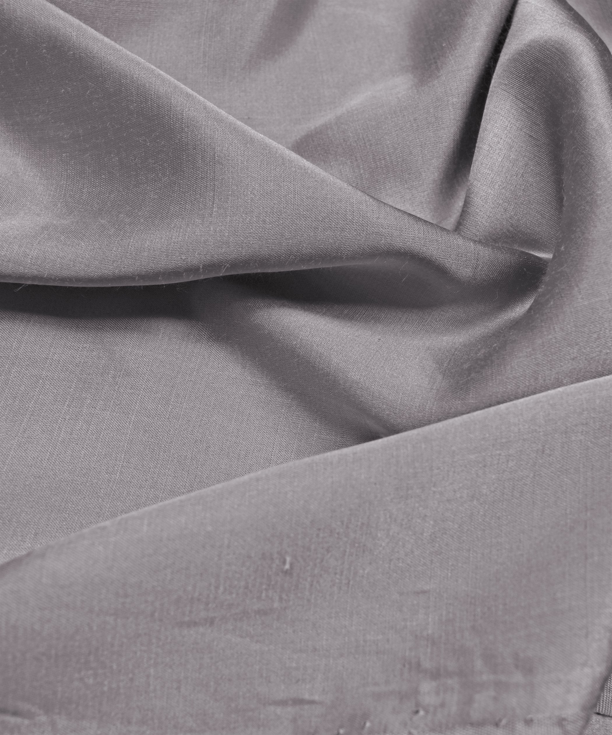 Smokey Grey Plain Dyed Modal Satin Fabric