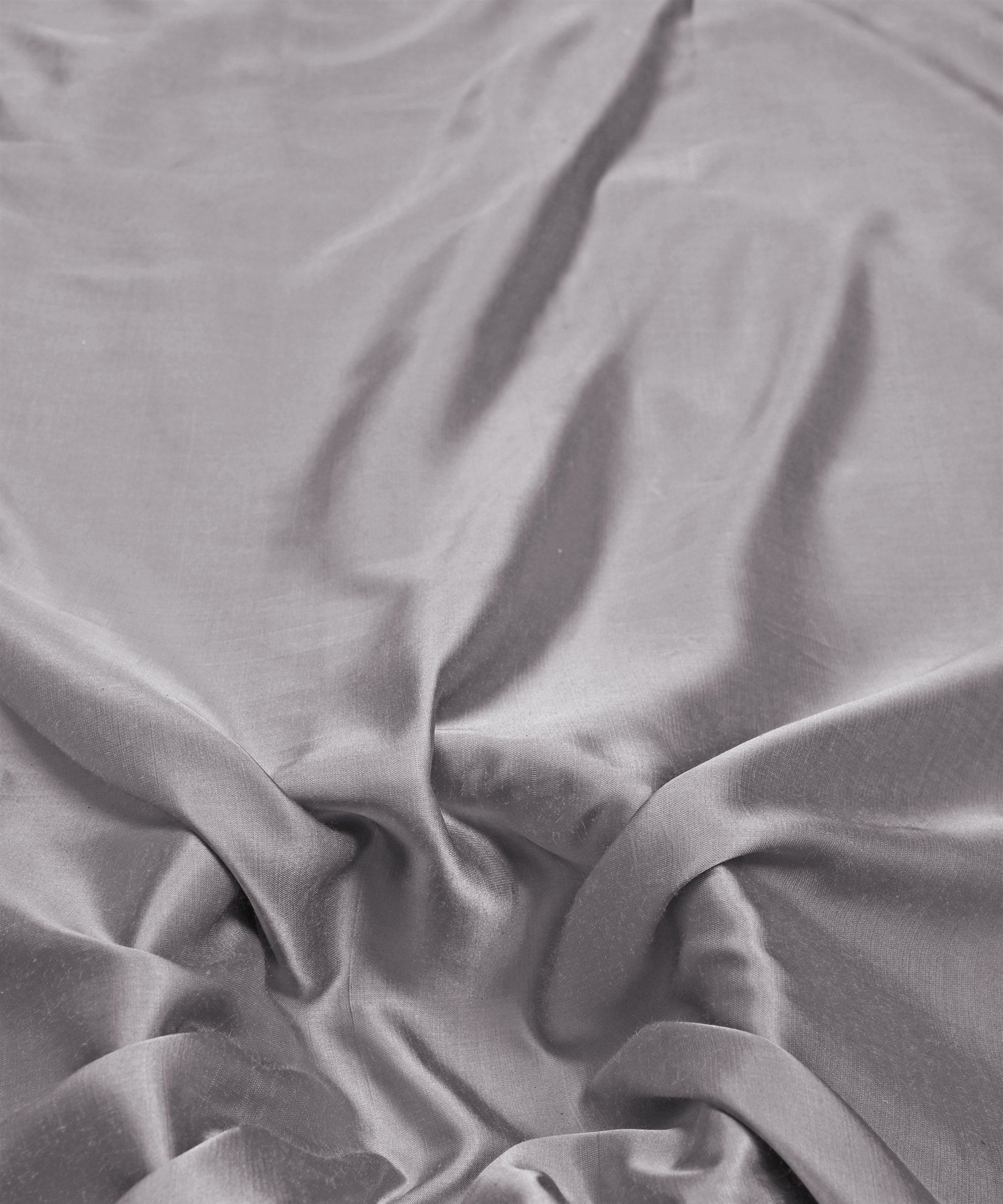 Smokey Grey Plain Dyed Modal Satin Fabric