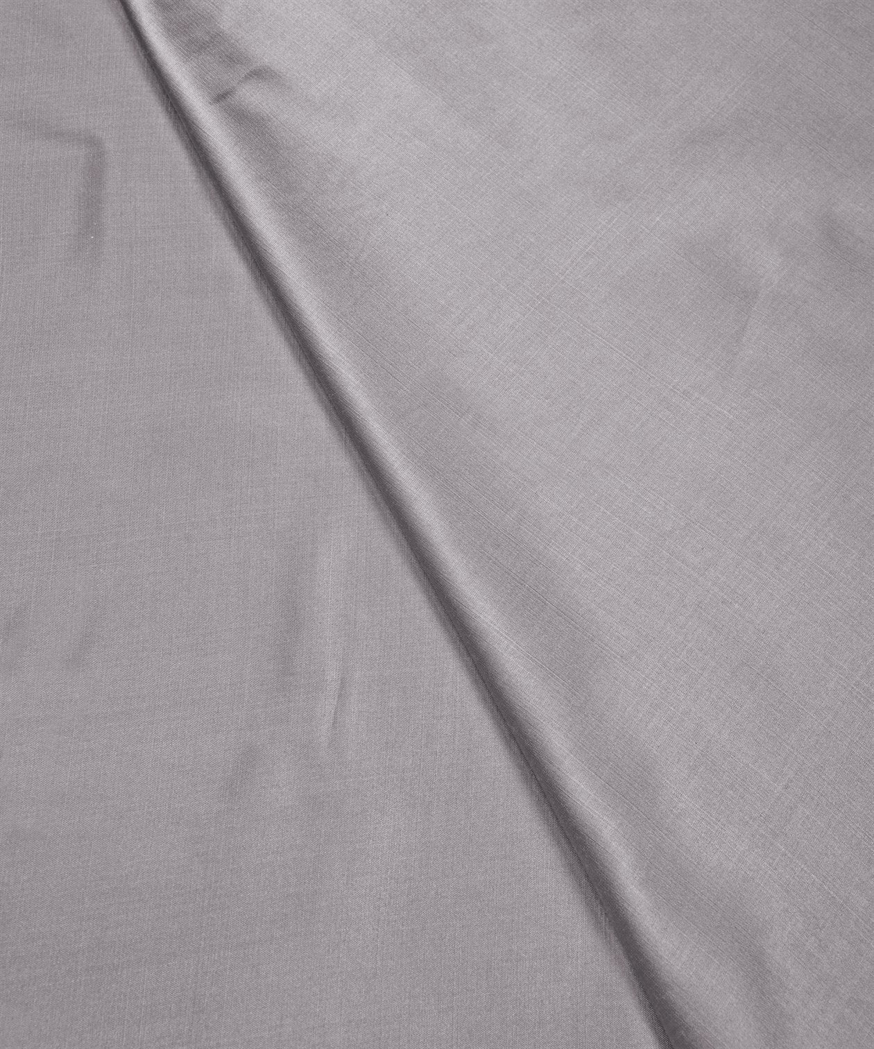 Smokey Grey Plain Dyed Modal Satin Fabric