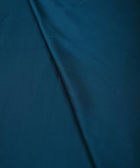 Teal Blue Plain Dyed Modal Satin Fabric