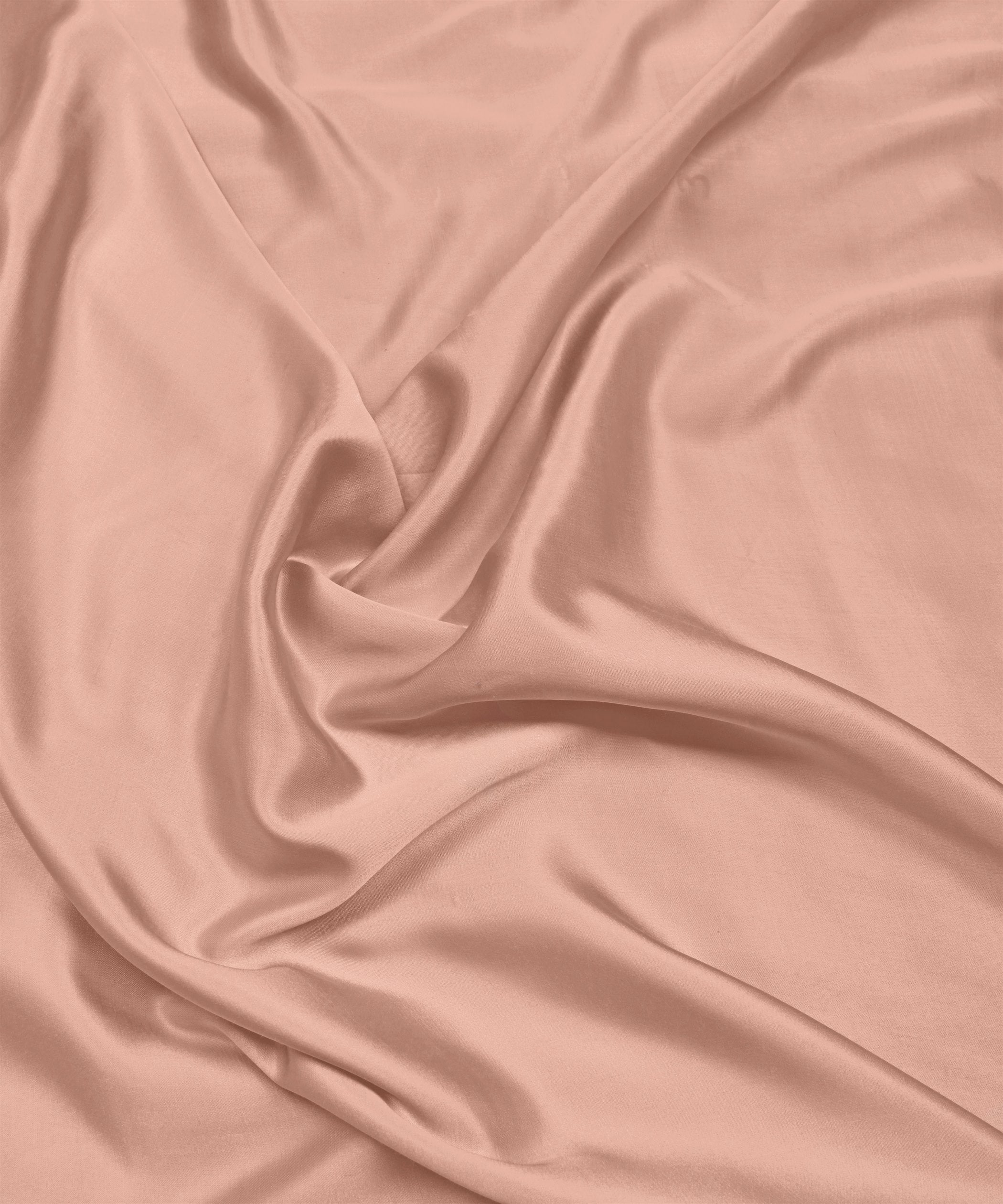 Tender Peach Plain Dyed Modal Satin Fabric