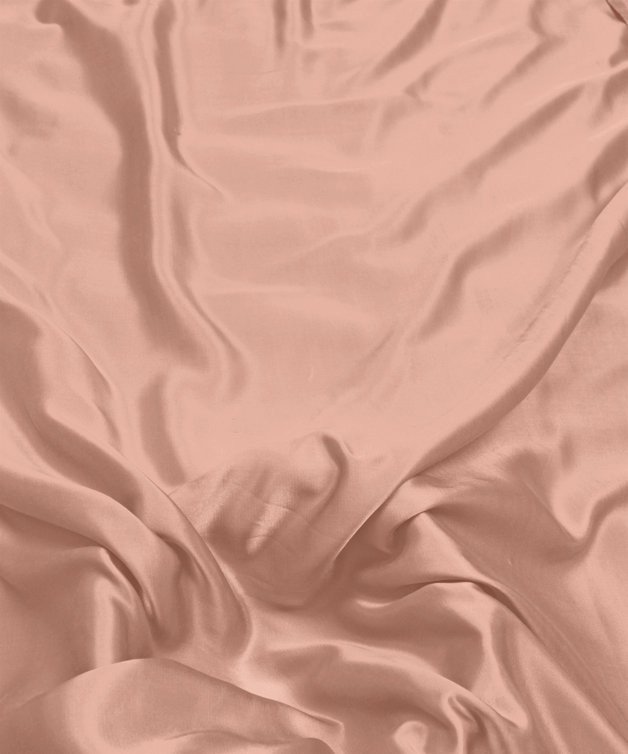 Tender Peach Plain Dyed Modal Satin Fabric