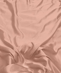 Tender Peach Plain Dyed Modal Satin Fabric