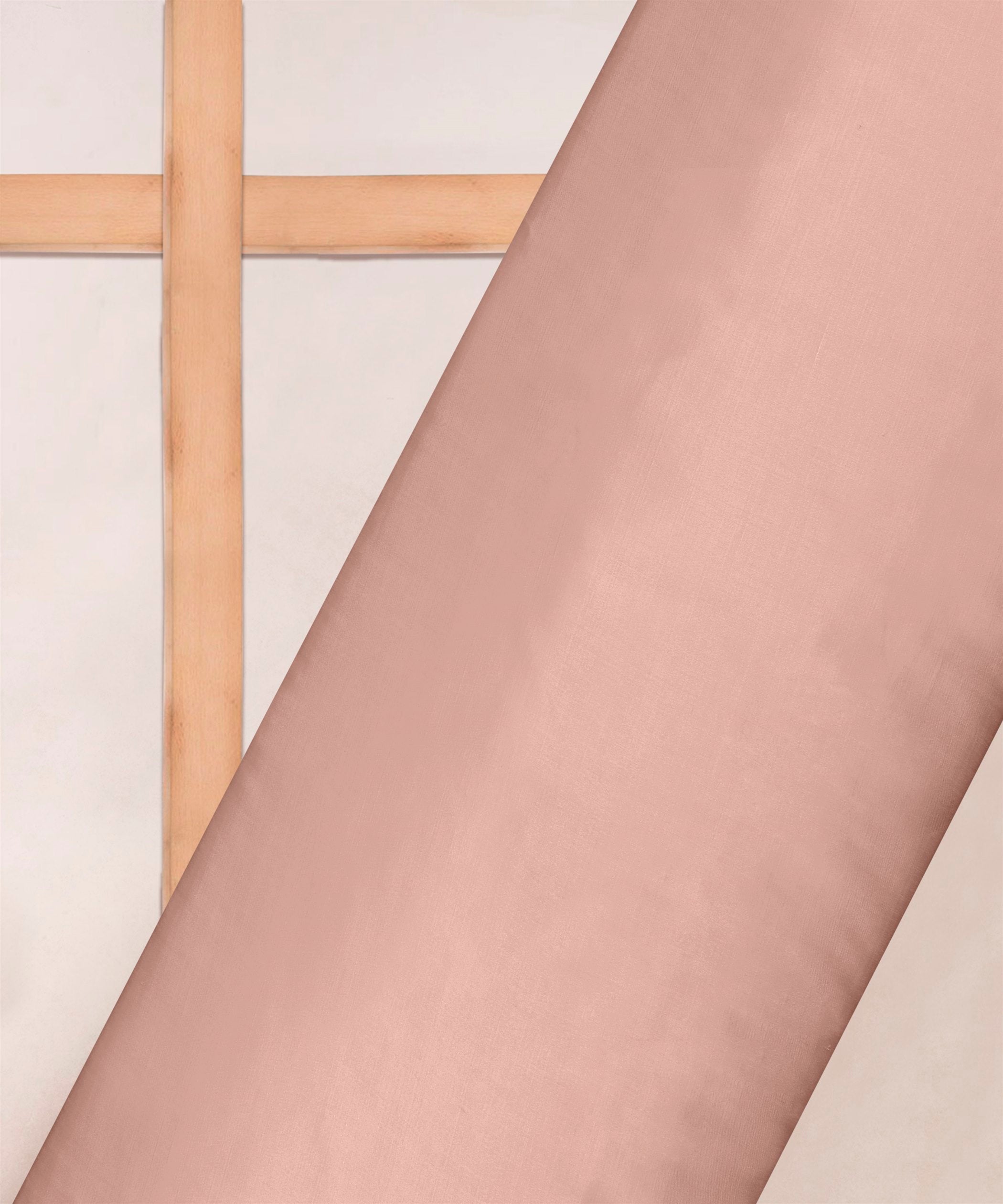 Tender Peach Plain Dyed Modal Satin Fabric