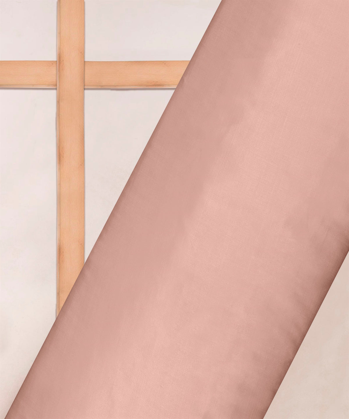 Tender Peach Plain Dyed Modal Satin Fabric