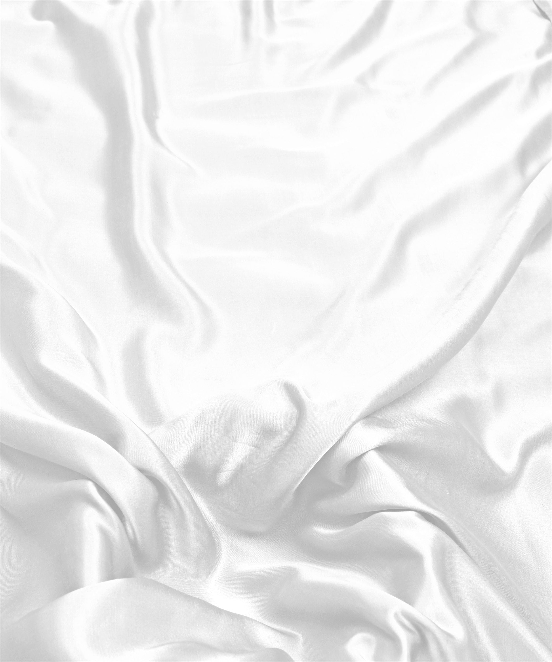 White Plain Dyed Modal Satin Fabric