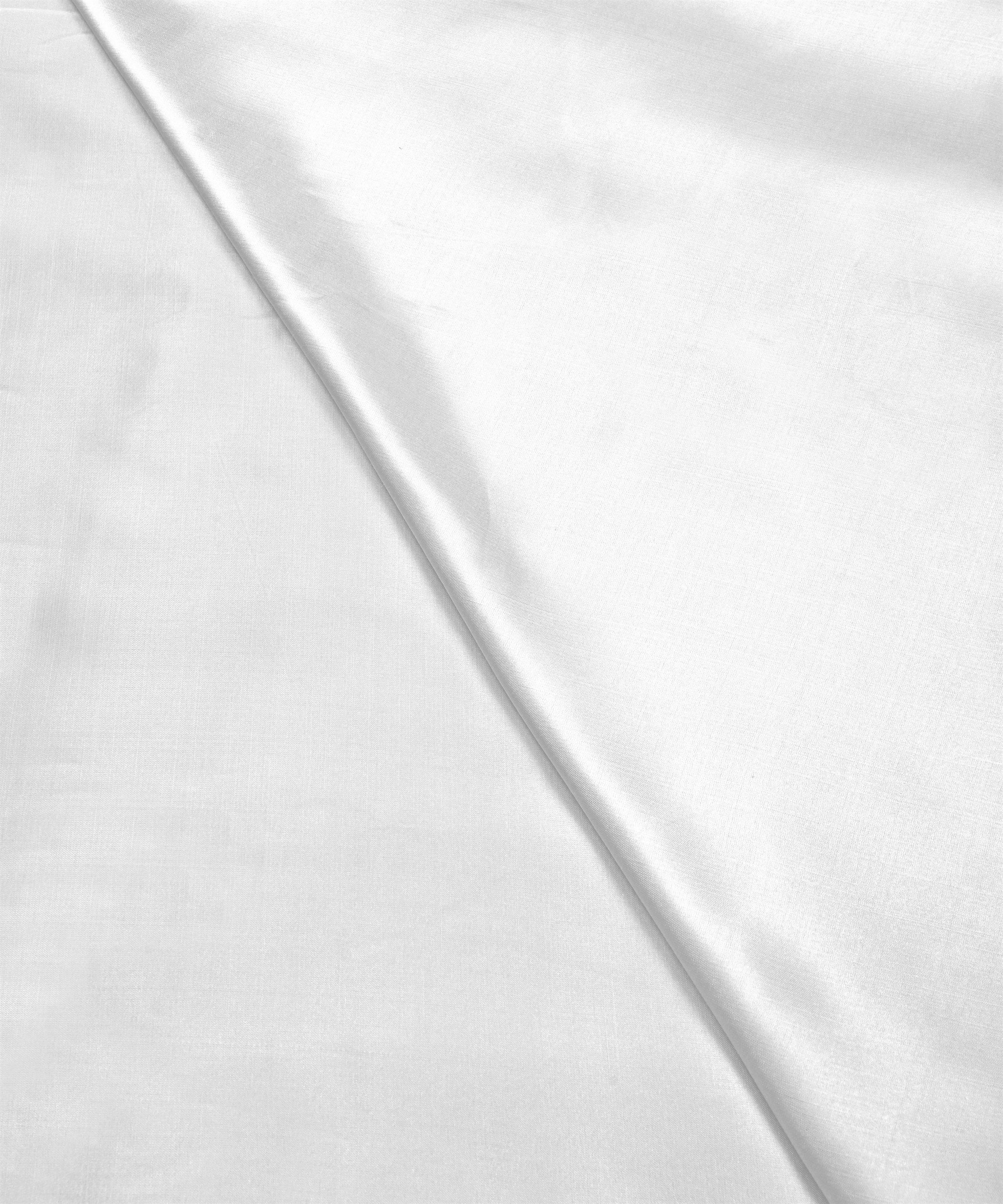 White Plain Dyed Modal Satin Fabric