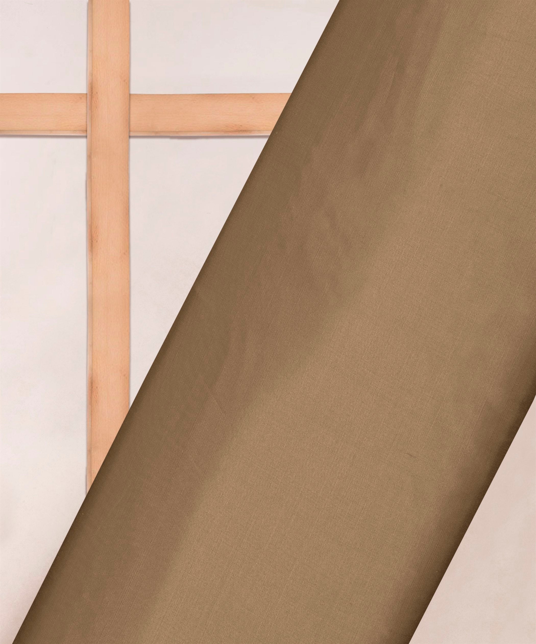 Wood Plain Dyed Modal Satin Fabric