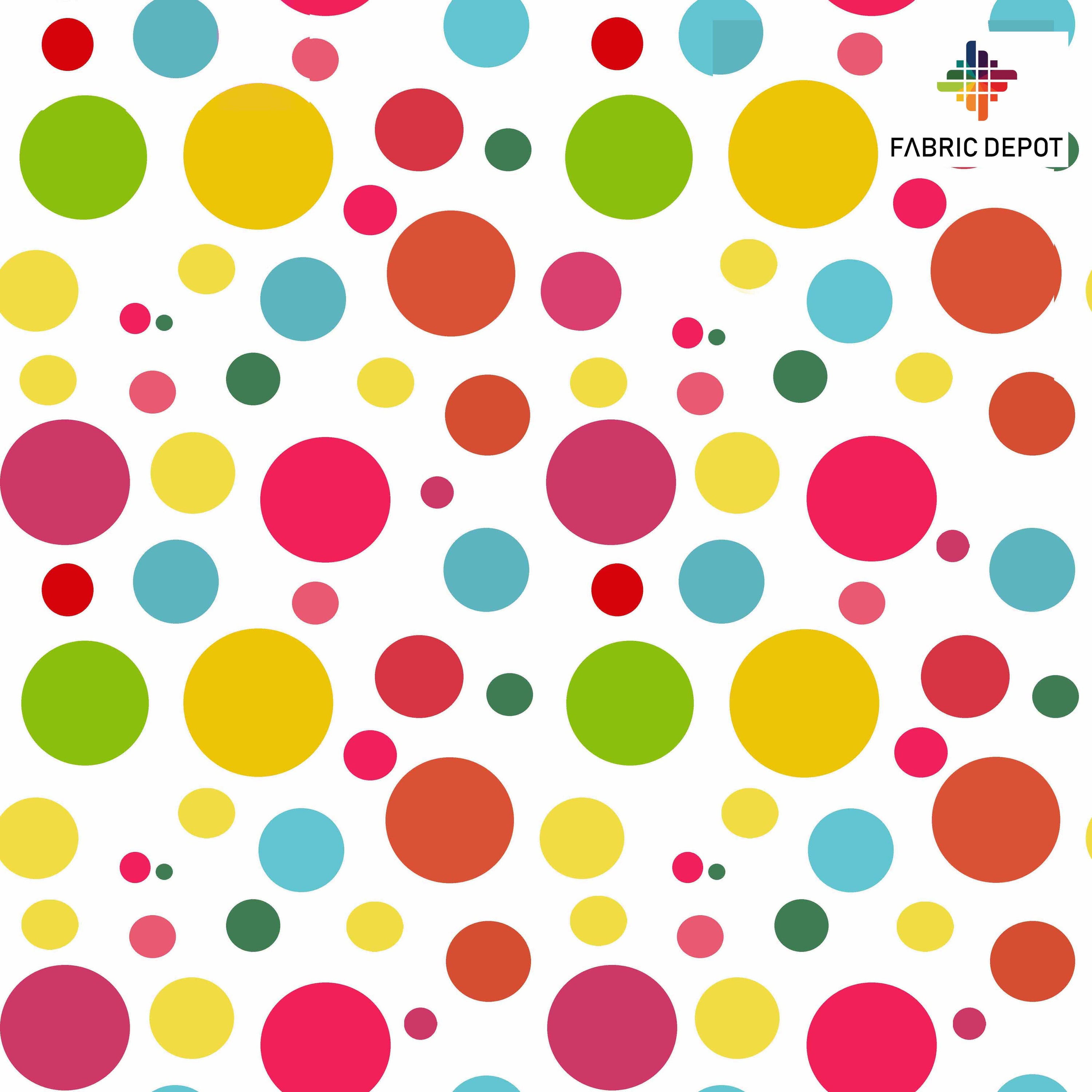 Multi Color Polka Dot Print