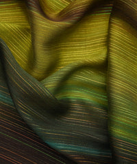 Green Multi Shaded Georgette Fabric