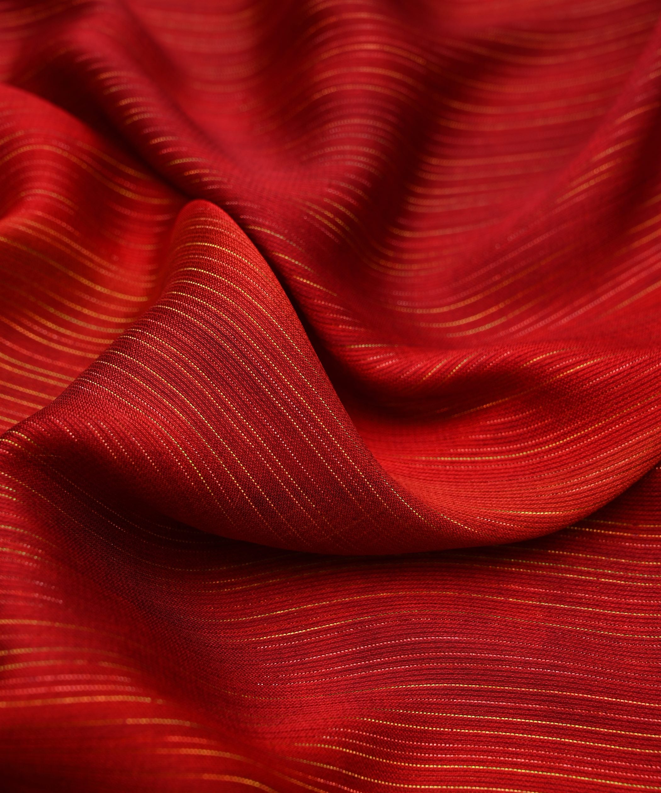 Red Multi Shaded Georgette Fabric