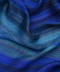 Royal Blue Multi Shaded Georgette Fabric