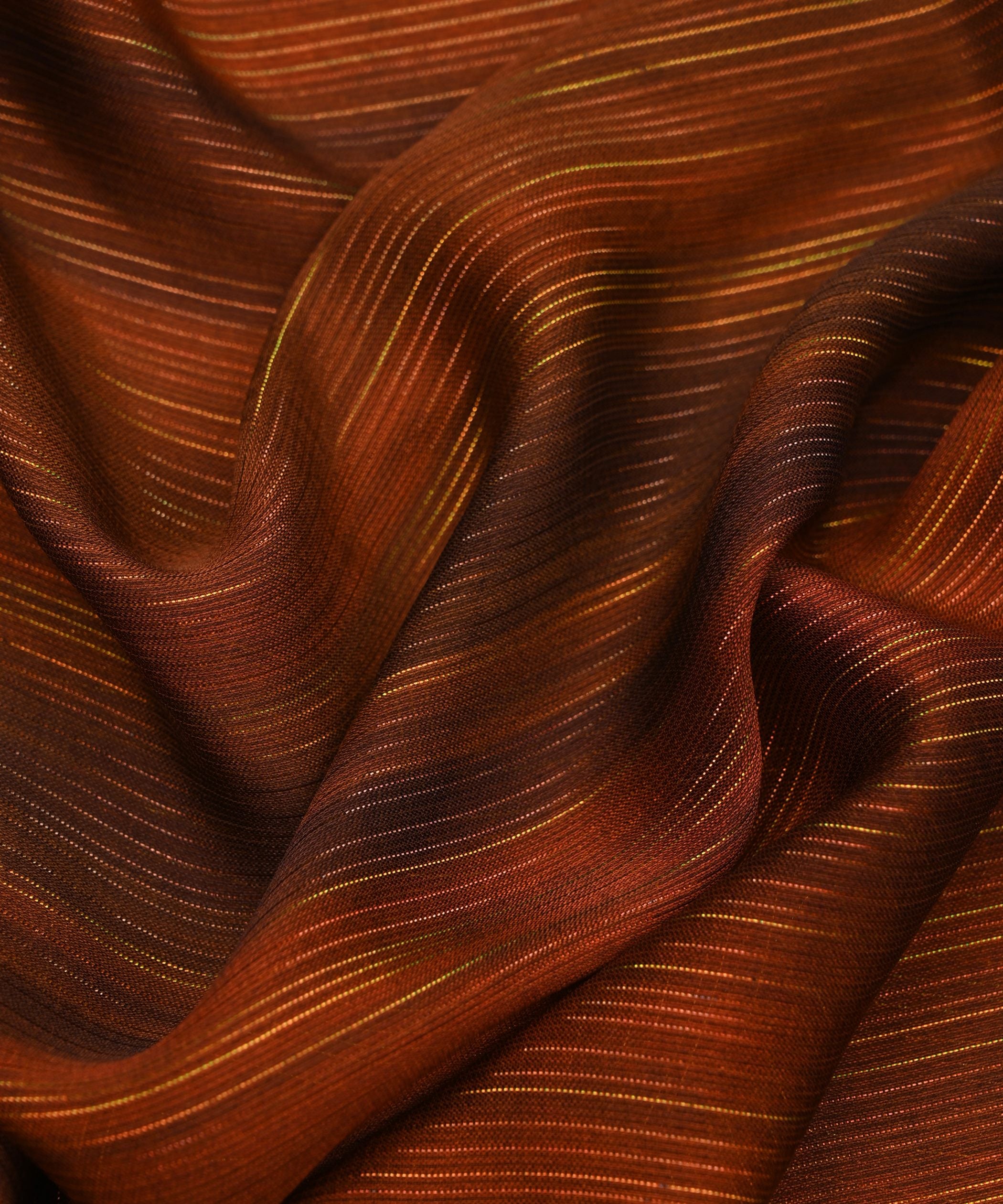 Rust Orange Multi Shaded Georgette Fabric