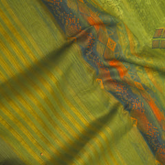 Mehandi Green Digital Printed Munnar Slub Dupatta