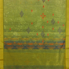 Mehandi Green Digital Printed Munnar Slub Dupatta