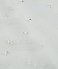 Net dyeable Fabric with sequins butti
